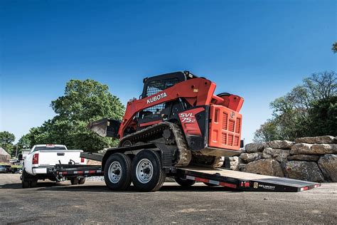 equipment trailer skid steer|low ground skid steer trailers.